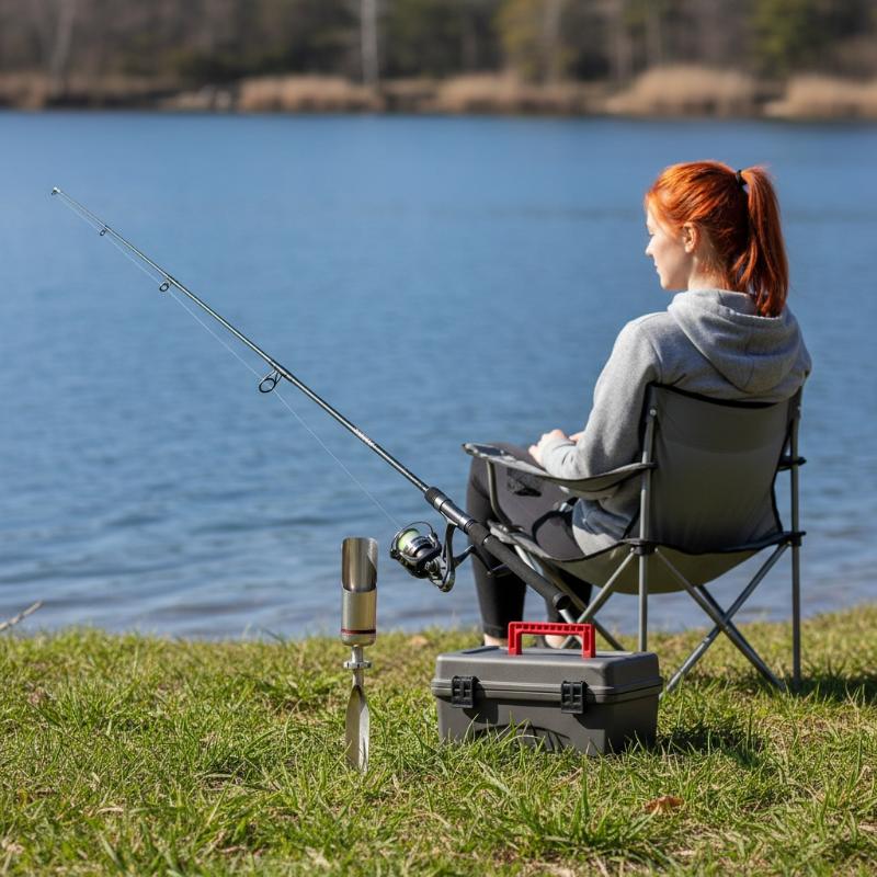Fishing Rod Spinning - Evrensel Paslanmaz Çelik Olta Kamışı Tutucu